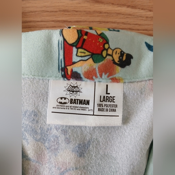 Batman with Hawaiian Print Men's Pajama Set - Picture 3 of 13